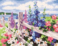 Peinture Par Numéros - Haie De Fleurs