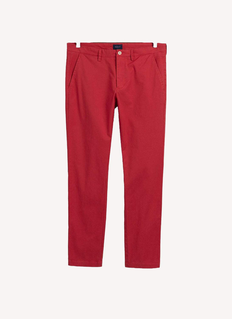 Gant - Pantalon Chino Hallden Sunfaded - Cardinal Red - Homme