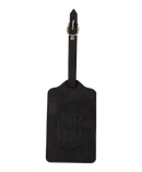 Etiquette a bagages GYL noire vue face logo fond transparent