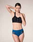 woman wearing seamless sports panties hastko PANTY N°91 #color_tropico-blue