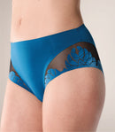 woman wearing seamless sports panties hastko PANTY N°91 #color_tropico-blue