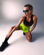 woman wearing a hastko BRA N°39 sports bra #color_true-black