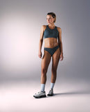 woman wearing a hastko BRA N°42 sports bra #color_ardoise