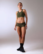 femme portant une brassière de sport hastko BRA N°42 #color_kaki