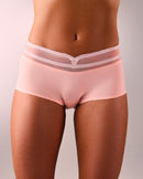 mujer con short deportivo sin costuras hastko SHORTY N°19 #color_nude