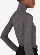 Max Mara - Haut À Col Roulé Stresa - Grey - Femme