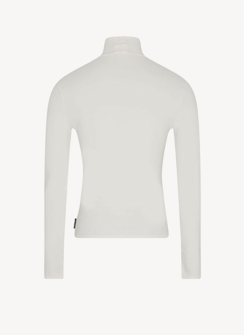 Courreges - Haut Seconde Peau À Col Montant - White - Homme