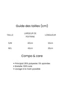 Haut Brodé À Dos Ouvert Et À Liens - Beige