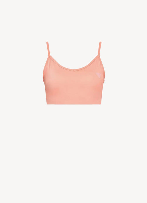 Guess - Top Brassière À Logo - First Blush Pink - Femme