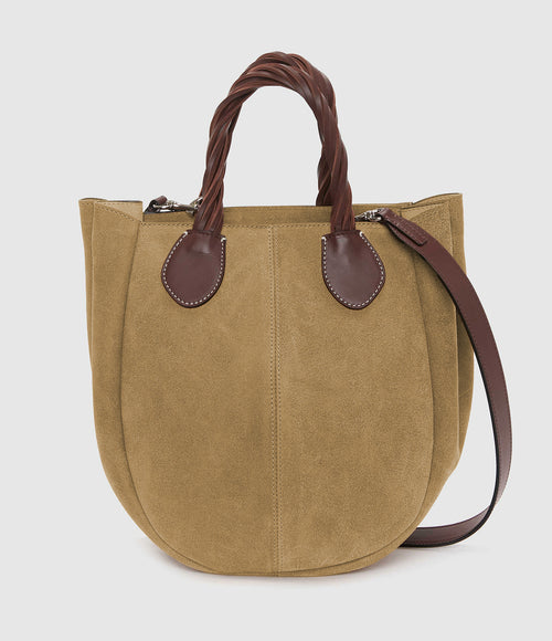 Jw Anderson - Sac Small Punch Tote Caramel - Femme