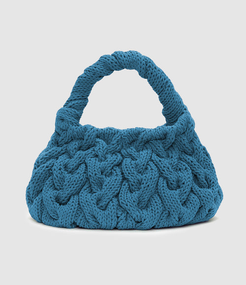 Jw Anderson - Sac Cable Knit Blue - Femme