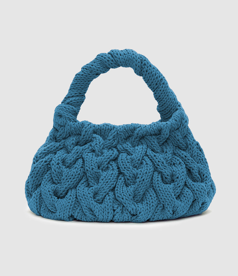 Jw Anderson - Sac Cable Knit Blue - Femme