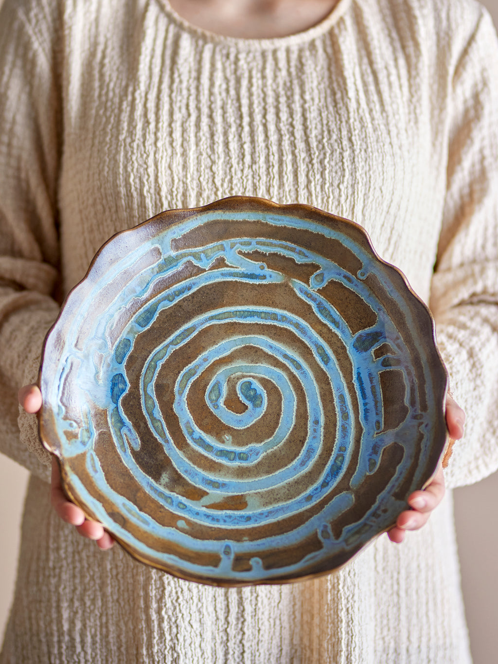 Marjorie - Plateau - Bleu - Grès