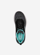 Skechers - Baskets Heathered Mesh Lace-Up - Black Aqua - Femme