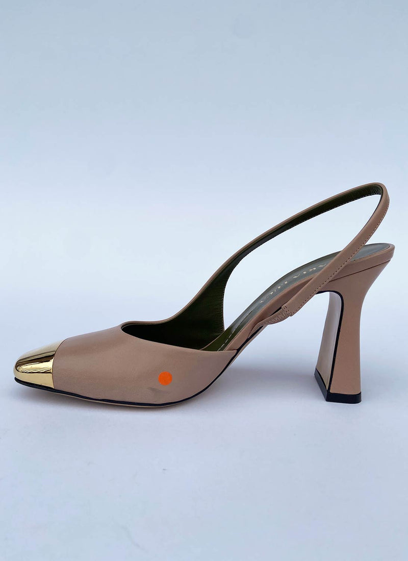 Maria Luca - Slingbacks À Bout Doré - Light Beige - Femme - Imparfait