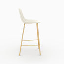 Chaise pour îlot central Henrik en cuir synthétique blanc 65 cm (lot de 2)