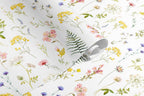 Herbarium Wallpaper - White