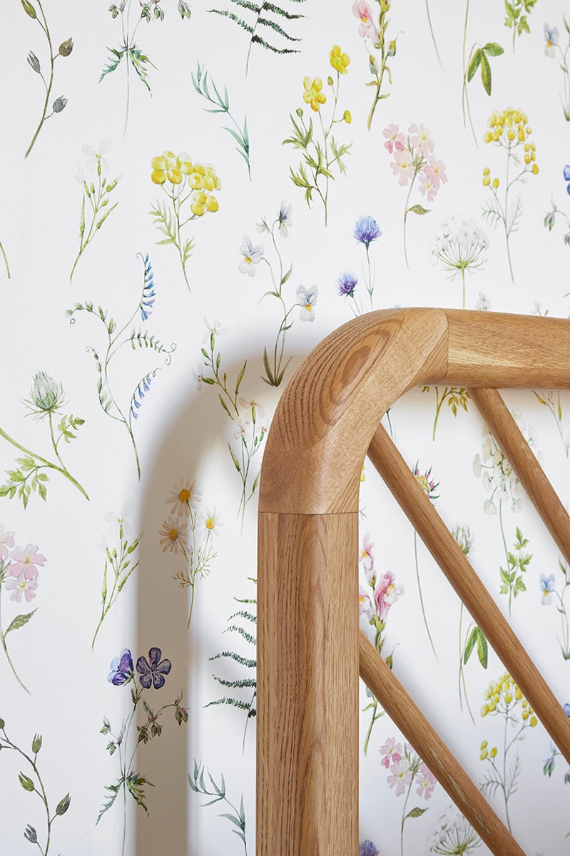 Herbarium Wallpaper - White