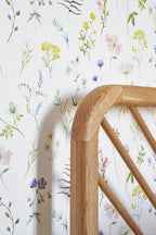 Herbarium Wallpaper - White