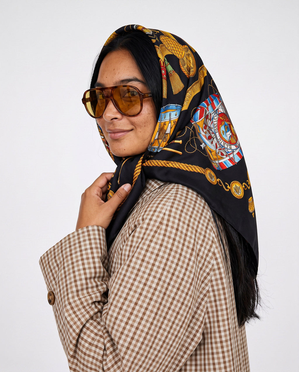 Hermès Pañuelo De Seda Les Tambours