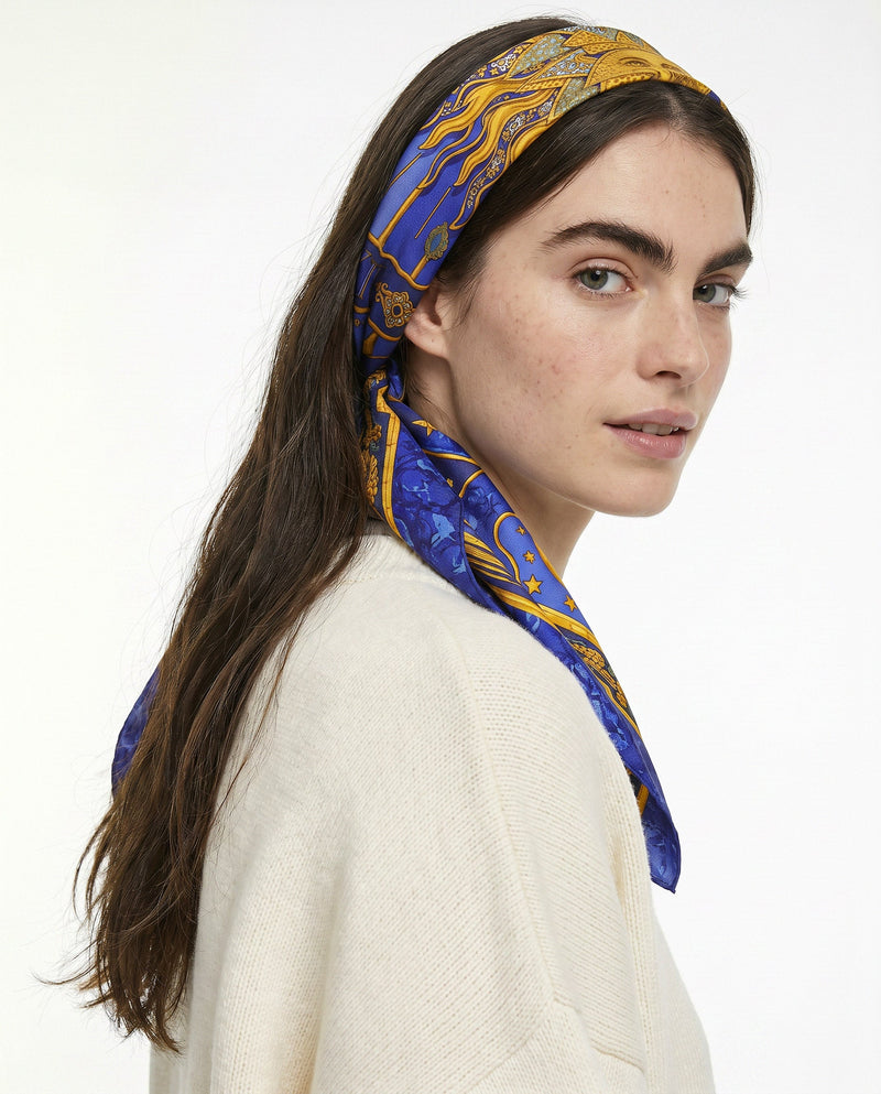 Hermès scarf “Carpe Diem” Joachim Metz 1994