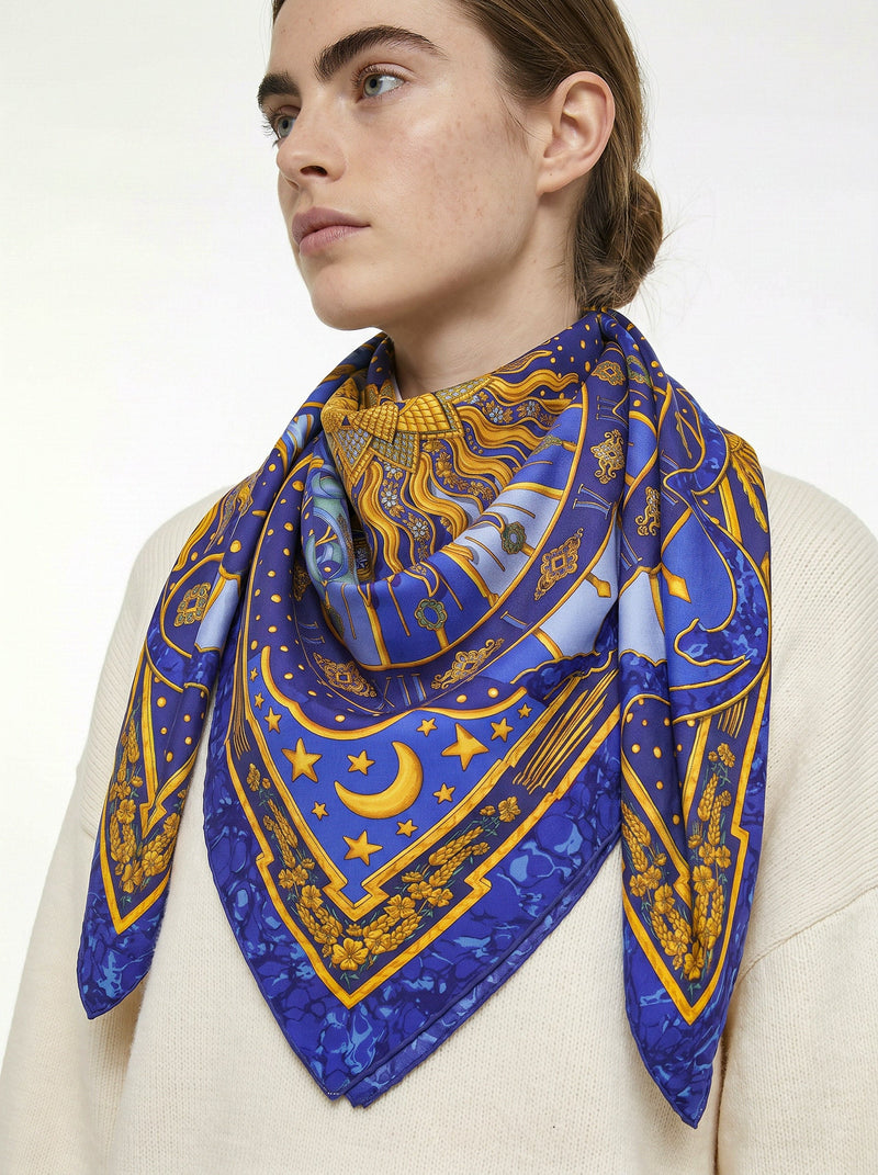 Hermès scarf “Carpe Diem” Joachim Metz 1994