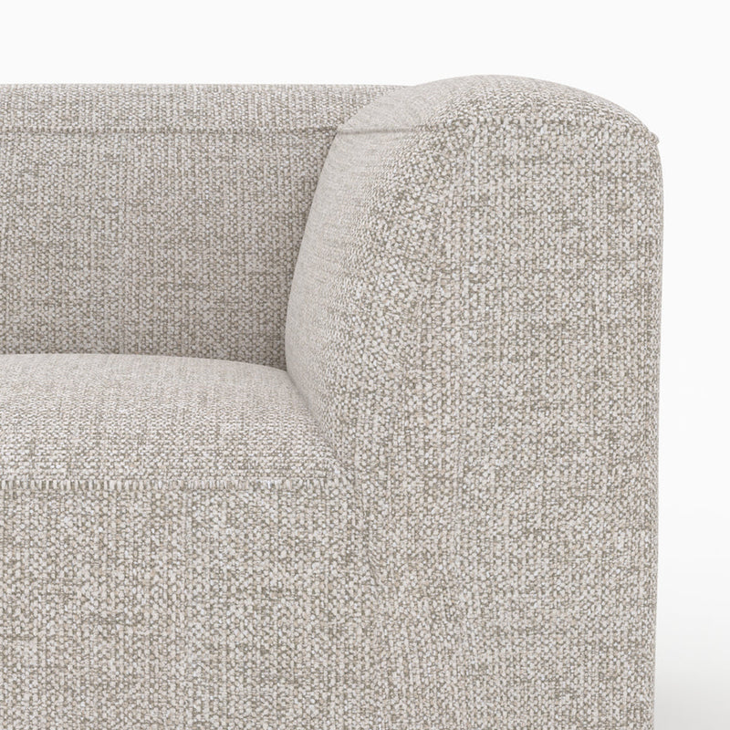 Canapé modulable Hestia en tissu beige 3 places