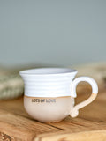 Claire - Set of 4 Cups - White - Stoneware