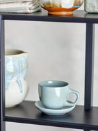Brenta - Tasse Avec Soucoupe - Bleu - Grès