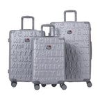 Set Med 3 Resväskor Hello Kitty Kuririn - Silver