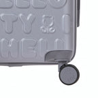 Set Med 3 Resväskor Hello Kitty Kuririn - Silver