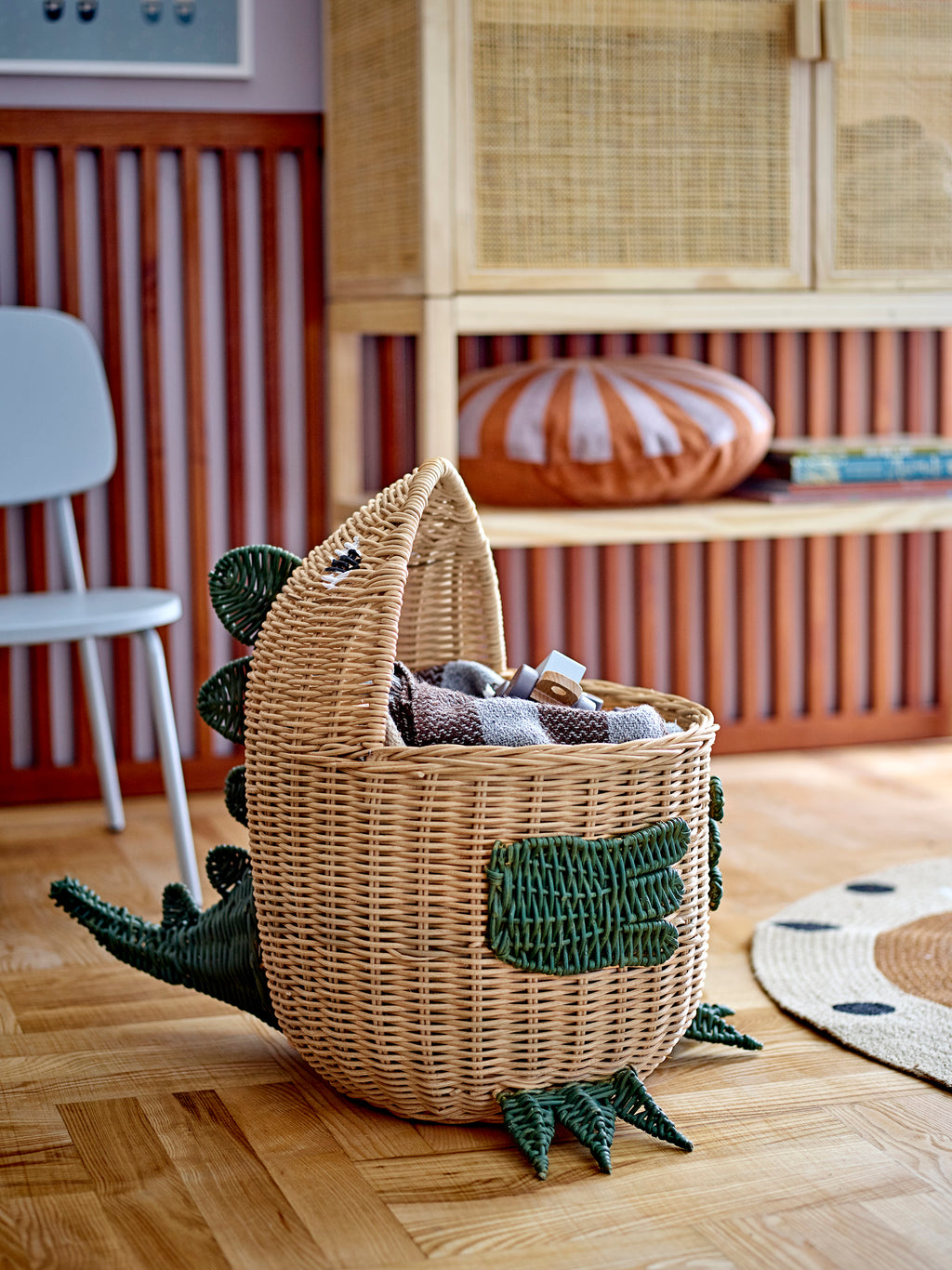 Eddi - Basket - Natural - Rattan