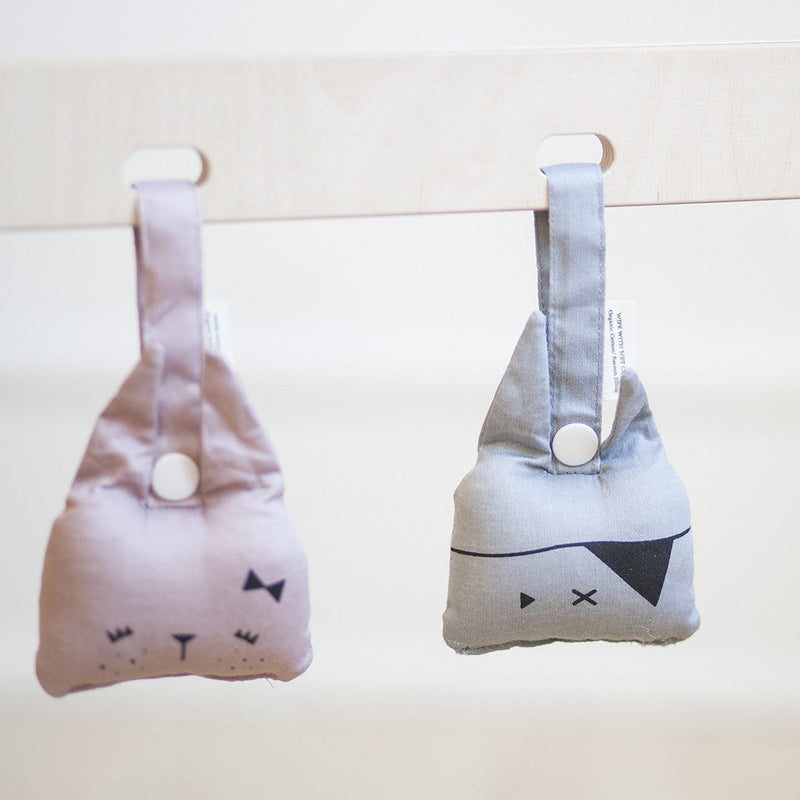 Fabelab - Gray Pirate Rabbit Hanging Rattle