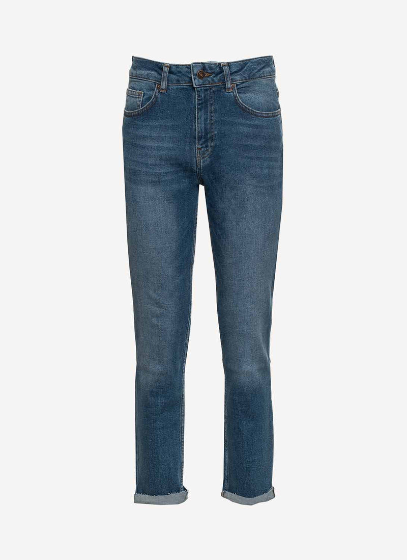 Lee Cooper - Jeans Holly High Rise Straight - Bleu - Femme