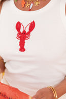 HOMARD Blanc - Débardeur Brodé