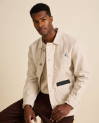 Denim-Worker-Jacke Off White
