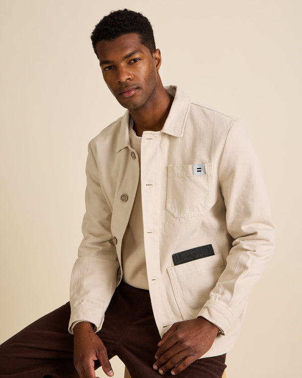Veste Worker Denim Off White