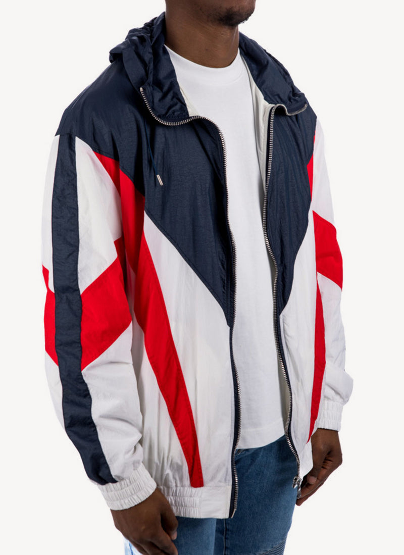 Balmain - Veste Nylon - Bleu Marine Blanc Rouge - Homme