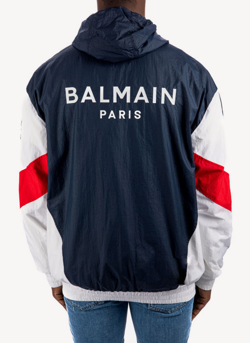 Balmain - Veste Nylon - Bleu Marine Blanc Rouge - Homme