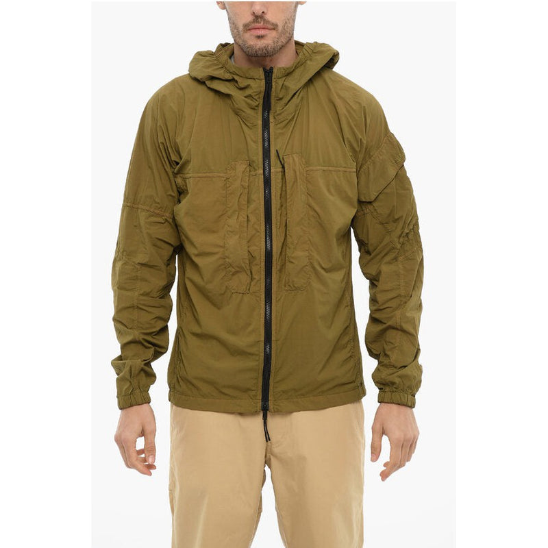 Hooded Nylon Utility Jacket