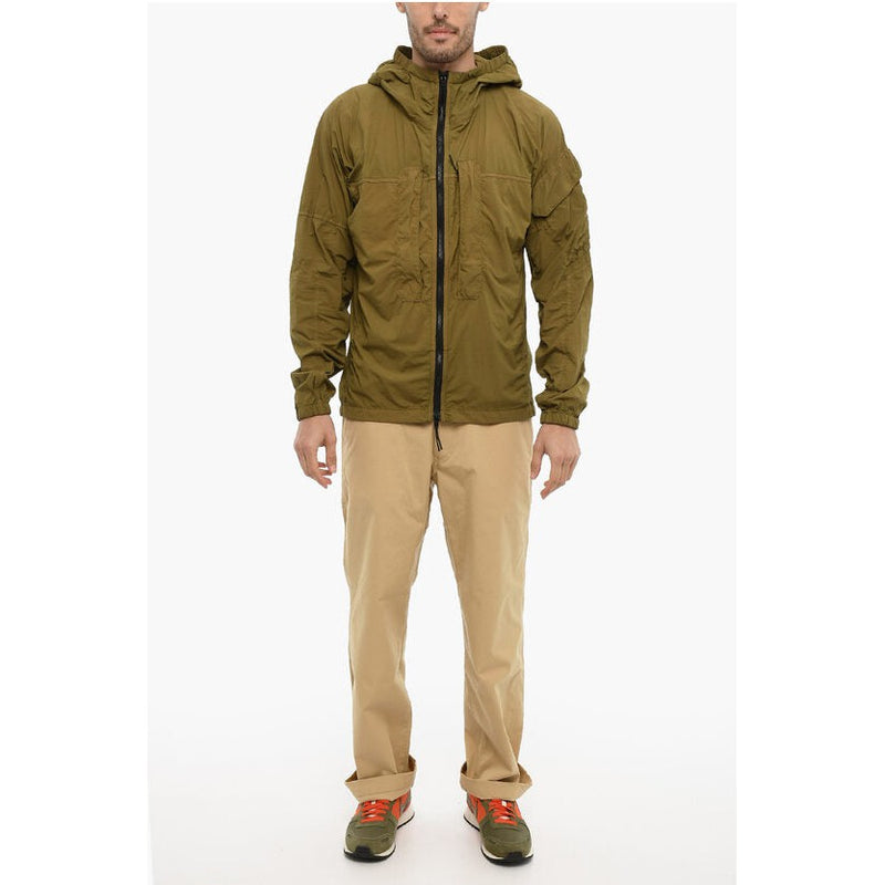 Hooded Nylon Utility Jacket