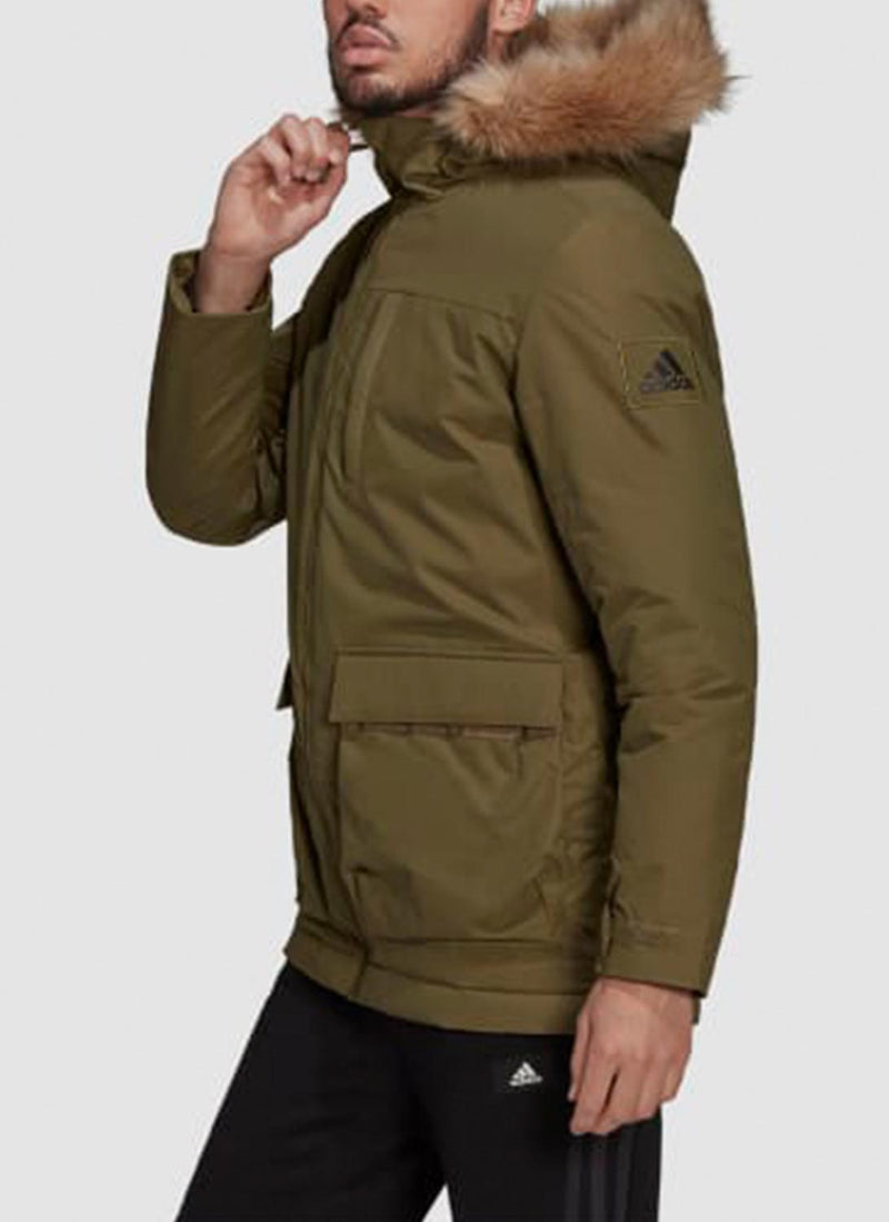 Adidas - Hooded Parka Utilitas - Focus Olive - Homme