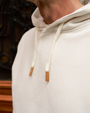 hoodie blanc cassé - détails cordon