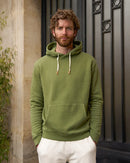 hoodie vert croco - look de face