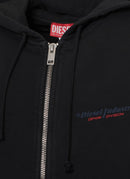 Diesel - Hoodie Zippe Ginn - Dark Grey - Unisexe