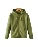 hoodie zippé vert croco - packshot