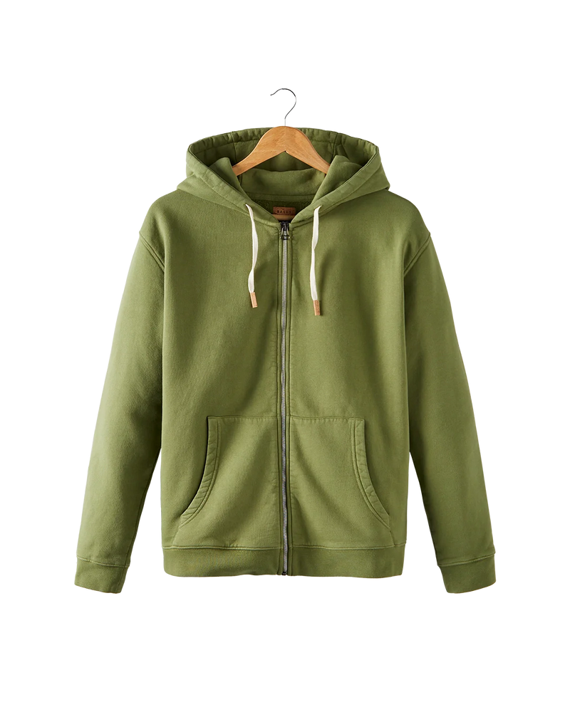 hoodie zippé vert croco - packshot