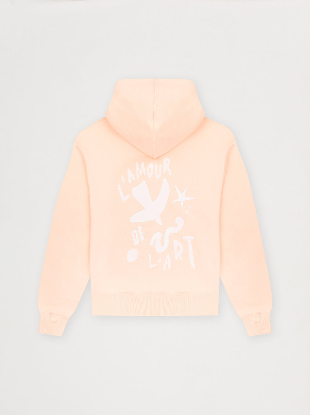 Sweat Capuche Unisexe Fresque Abricot