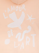 Sweat capuche unisexe FRESQUE abricot