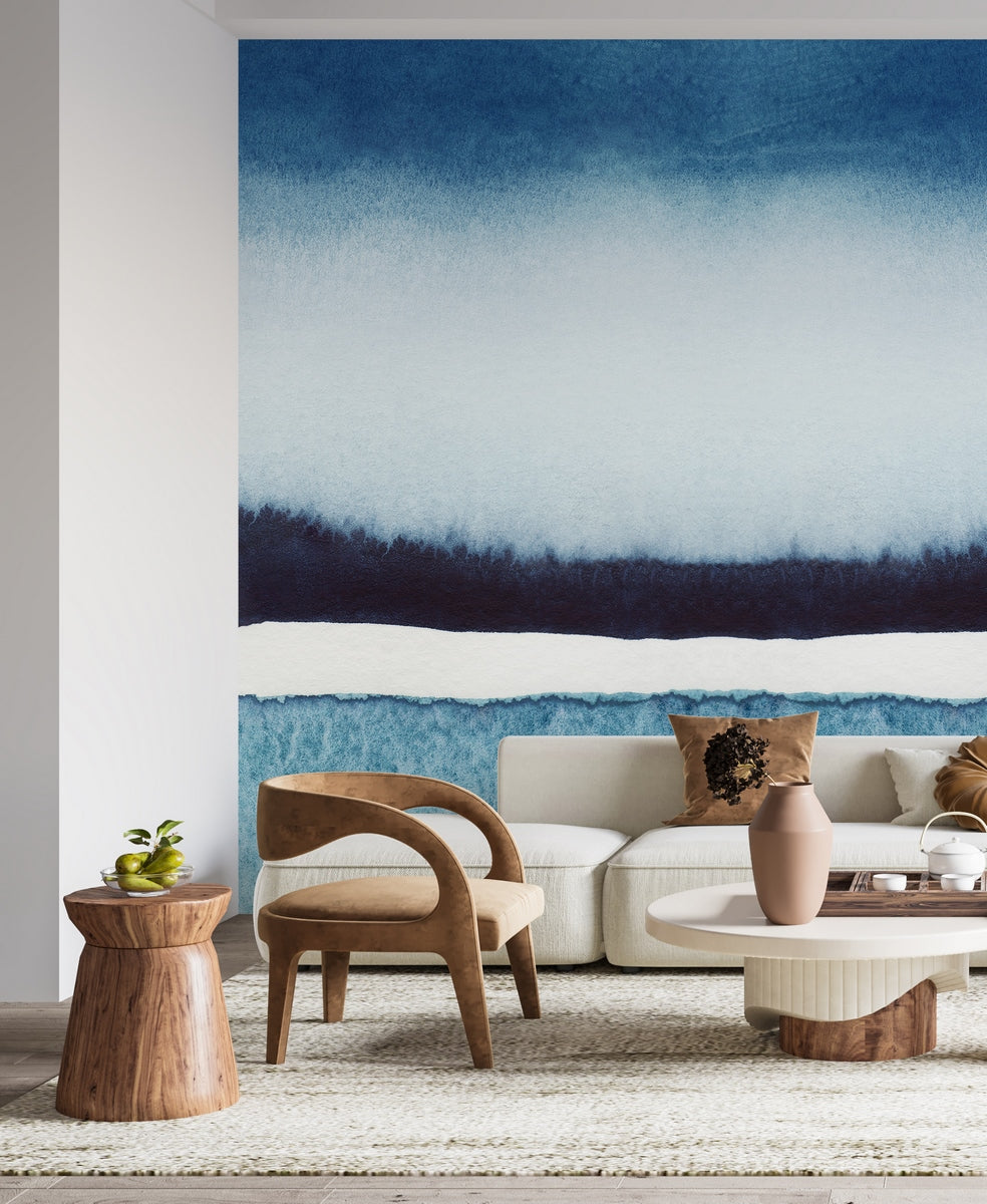 Sea Horizon Fresco - Blue Jean